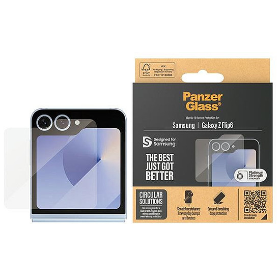 PanzerGlass Classic Fit üveg a Samsung Galaxy Z Flip 6-on