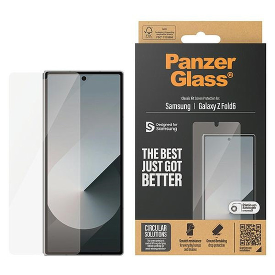 PanzerGlass Classic Fit üveg a Samsung Galaxy Z Fold 6-on