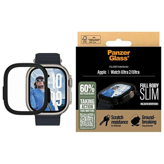 PanzerGlass Full Body Slim Apple Watch Ultra 2 / Ultra 49mm fekete/fekete 3718