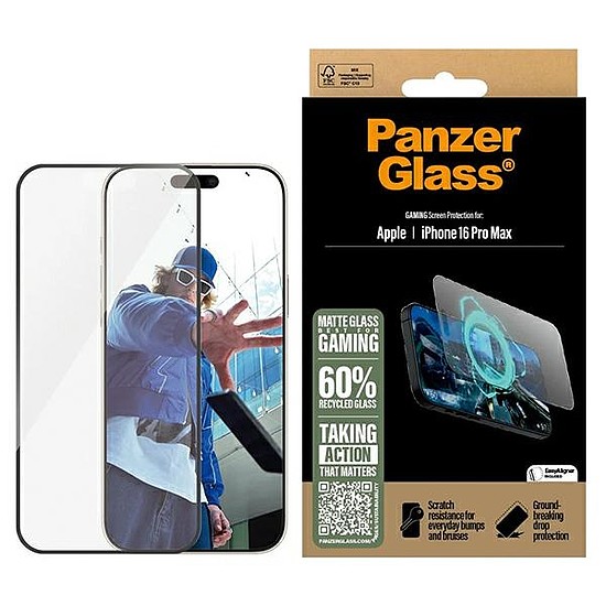 PanzerGlass Gaming képernyővédő fólia iPhone 16 Pro Max 6,9" Ultra-Wide Fit 2860