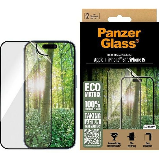 PanzerGlass MATRIX képernyővédő fólia iPhone 16 6.1" Ultra-Wide Fit 2869