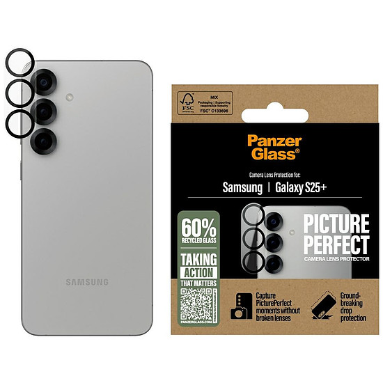 PanzerGlass PicturePerfect lencsevédő edzett üveg Samsung Galaxy S25+ készülékhez