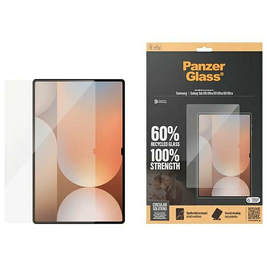 PanzerGlass ultraszéles illeszkedésű edzett üveg Samsung Galaxy Tab S8 Ultra / S9 Ultra / S10 Ultra készülékhez