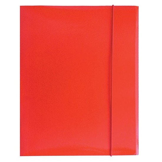 Papír gumis mappa Optima A4 piros 600 gr.