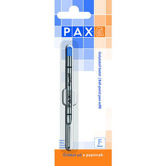 Pax golyóstoll betét, fém, eredeti 0,8 mm kék írásszín
