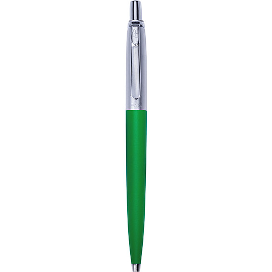 Pax golyóstoll élénk zöld, fém+műanyag, nyomógombos papírdobozban 0,8 mm kék írásszín