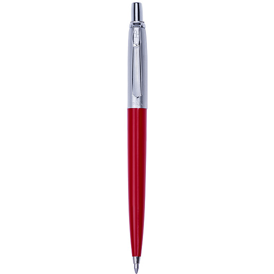 Pax golyóstoll piros, fém+műanyag, nyomógombos papírdobozban 0,8 mm kék írásszín