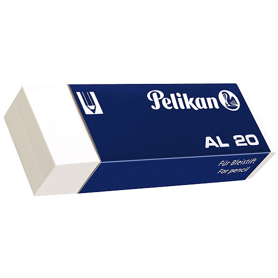Pelikan AL20 radír fehér védőpapírral 65x21x12 mm