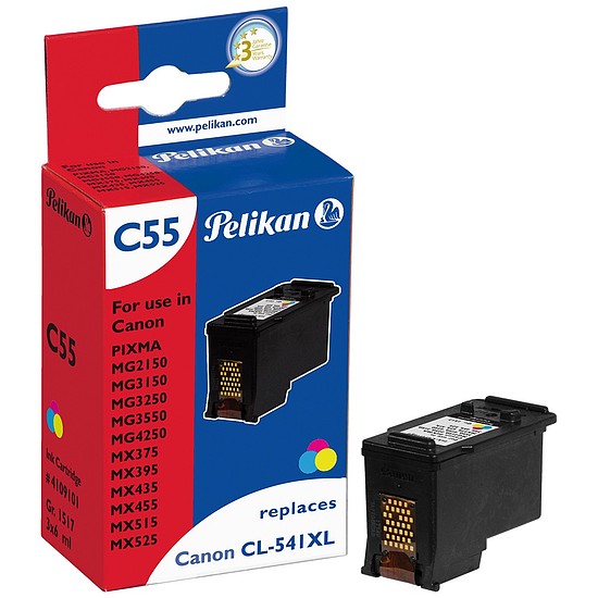 Pelikan Canon CL-541XL Color tintapatron 3 x 6ml 4109101 Gr.1517