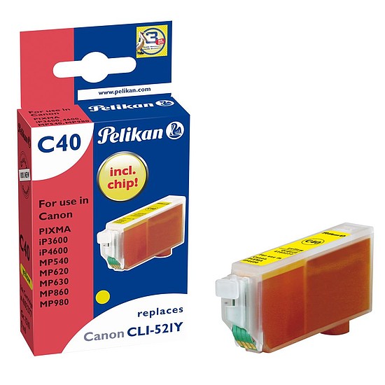 Pelikan Canon CLI-521 Yellow tintapatron 9ml 4103277 Gr. 1510