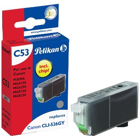 Pelikan Canon CLI-526 Grey tintapatron 9ml 4109040 Akció a készlet erejéig!