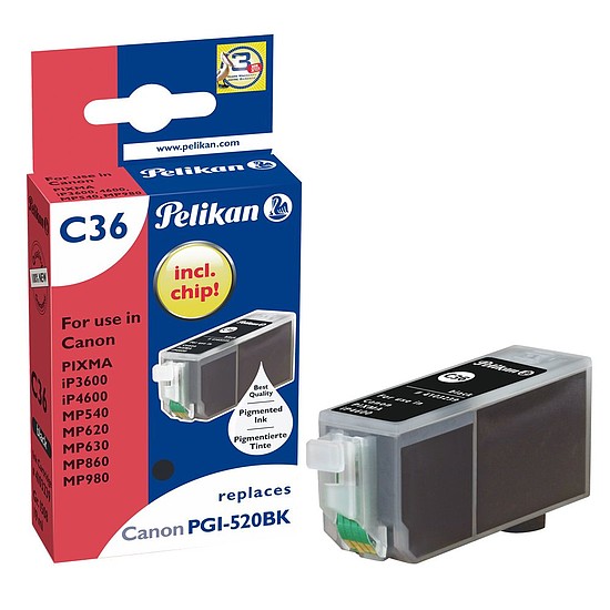 Pelikan Canon PGI-520 Black tintapatron 19ml 4103239 Gr. 1508