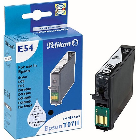 Pelikan Epson T0711 Black tintapatron 9ml 359544 Gr. 1607