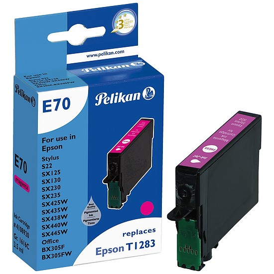 Pelikan Epson T1283 Magenta tintapatron 3,5ml 4108920 Gr. 1616C, Akció a készlet erejéig!