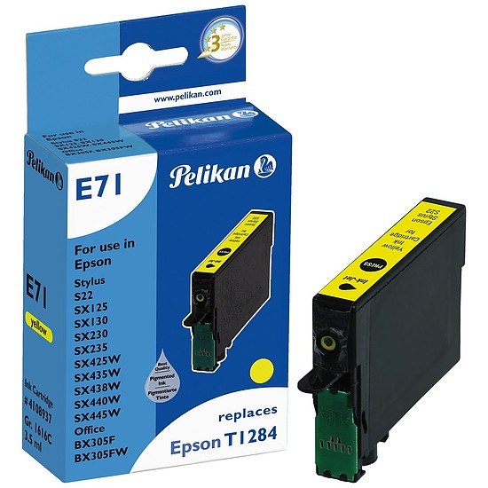 Pelikan Epson T1284 Yellow tintapatron 3,5ml 4108937 Gr. 1616C