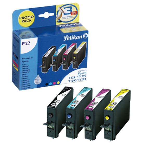 Pelikan Epson T1295 Multipack Black Cyan Magenta Yellow tintapatron 1x12ml + 3x9ml 4108654 Gr. 1617