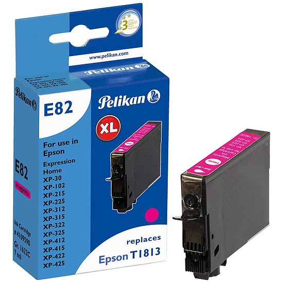 Pelikan Epson T18XL T1813 Magenta tintapatron 7ml 4109590 GR. 1622C Akció a készlet erejéig!