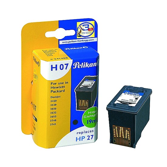 Pelikan HP C8727A No.27 Black tintapatron 19ml 341488 Gr. 997