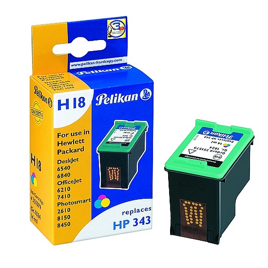 Pelikan HP C8766E No.343 Color tintapatron 3 x 4,7ml 351579 Gr. 1024