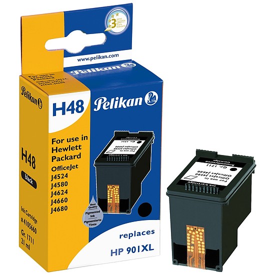 Pelikan HP CC654AE No.901XL Black tintapatron 21ml 4105660 Gr. 1711C