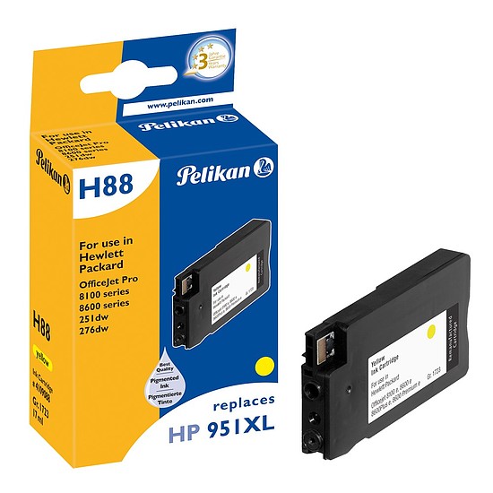 Pelikan HP CN048AE No.951XL Yellow tintapatron 17ml 4109088 Gr. 1723
