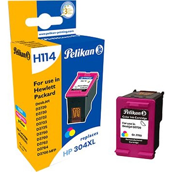 Pelikan HP N9K07AE No.304XL Color tintapatron 7ml 4950940
