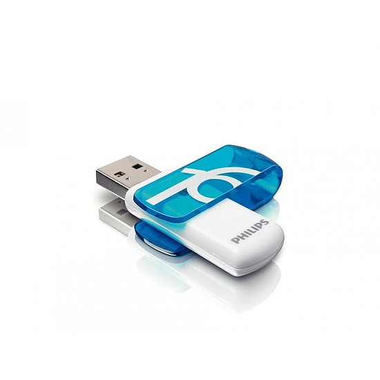 Pendrive 16GB Philips Vivid USB 2.0 kihajtós kék PH447687