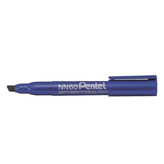 Pentel NN60 alkoholos marker kék, vágott hegy 3,9-5,8mm környezetbarát
