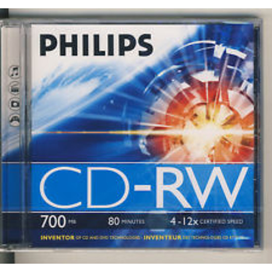 Philips CD-RW 700MB 80min 12x CD tok