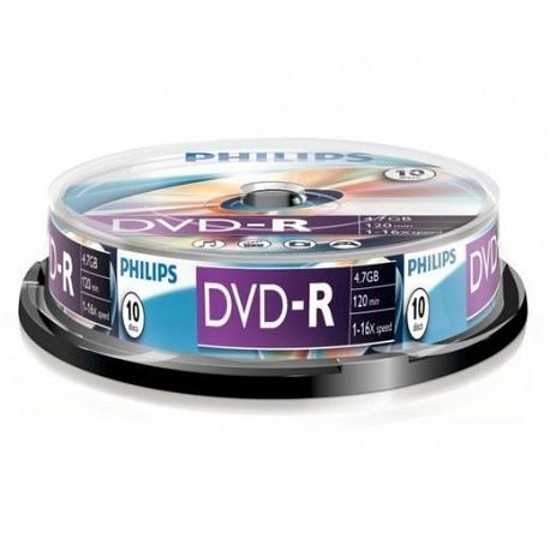 Philips DVD-R 4,7GB 16x henger 10db