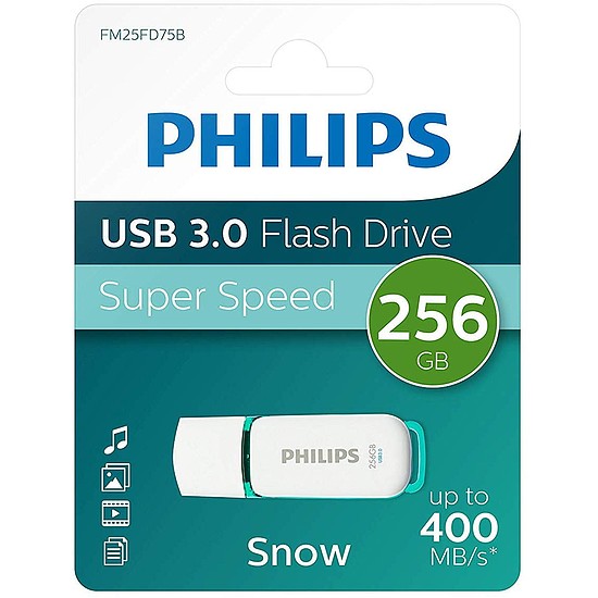 Philips Pendrive USB 3.0 256GB Snow Edition fehér-zöld (PH665427)