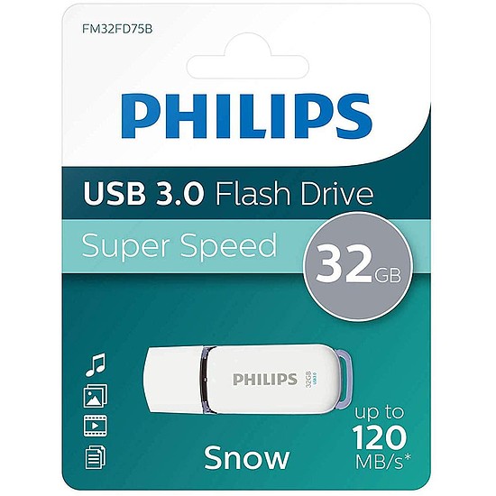 Philips Pendrive USB 3.0 32GB Snow Edition fehér-szürke (PH668176)