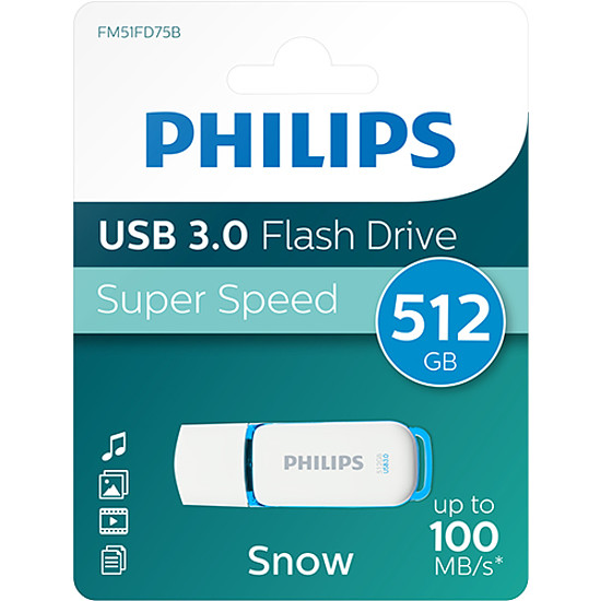 Philips Pendrive USB 3.0 512GB Snow Edition (PH114258)