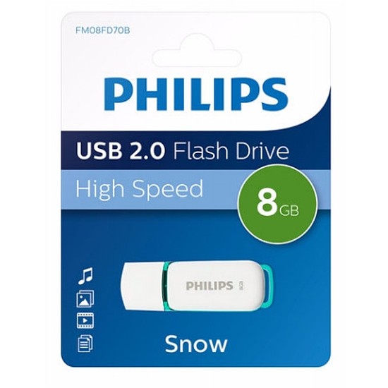 Philips Snow Pendrive 8 GB Flash Drive USB 2.0 (PH667896)