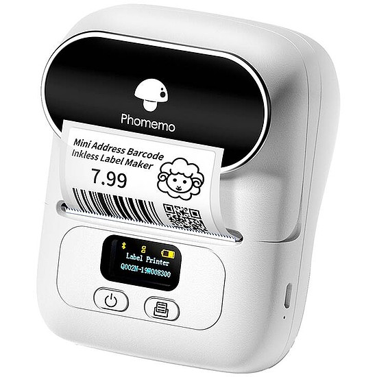 Phomemo M110 hordozható címkenyomtató fehér (M110-WH)
