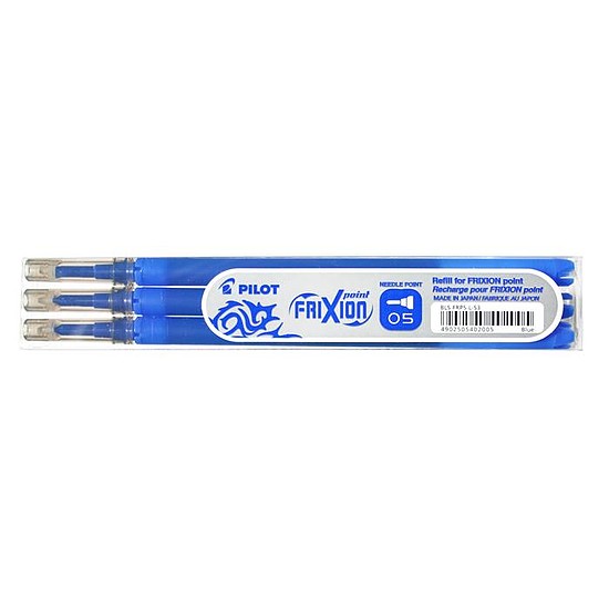 Pilot Frixion Point rollerbetét kék radírozható 0,5 mm 3db/bliszter BLS-FRP5-L-S3