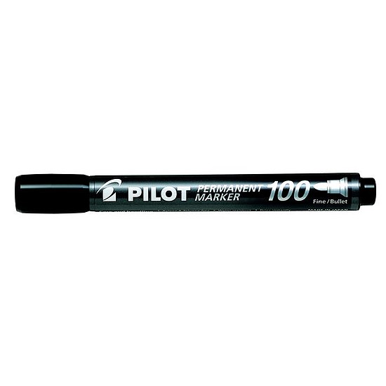 Pilot Permanent Marker 100 alkoholos rostirón fekete, 1 mm SCA-100-B