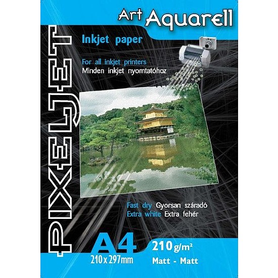 Pixeljet A4 Art Aquarell matt inkjet papír 210gr. 10 ív