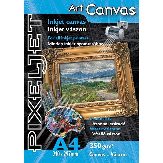 Pixeljet A4 Art Canvas matt inkjet papír 350gr. 5 ív