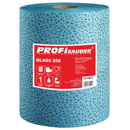 Pormentes, nem szőtt tisztítókendő üvegoptikához GLASS 250