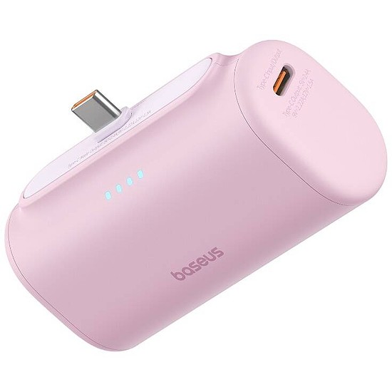 Powerbank Baseus Compact USB-C 5000mAh, 20W rózsaszín (P10068306413-00)