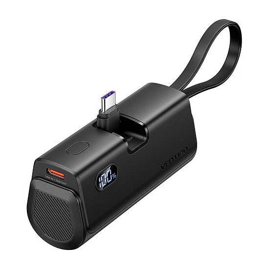 Powerbank Vention LED kijelző 4800mAh 22.5W FHQB0 (fekete)