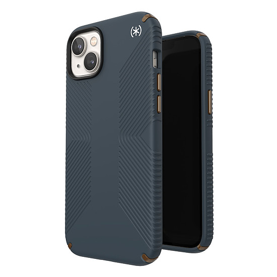 Presidio2 Grip - iPhone 15 Plus / 14 Plus tok, MICROBAN bevonattal szén / hideg bronz / pala (150116-3068)