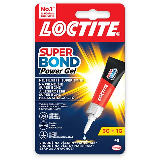 Pritt Loctite Super Bond Power gél pillanatragasztó 3 gr flexgel 