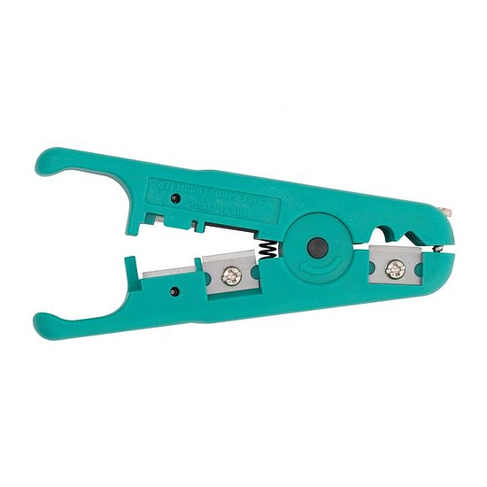 Pro´skit 6PK-501 professzionális kábelcsupaszoló, 3,2 - 9 mm átmérőhöz, 112 mm, U és V alakú illeszték