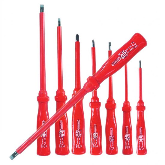 Pro´skit 8PK-8100 szigetelt csavarhúzókészlet, max 1000 V~, króm-vandánium, mágnesezett fejek, 7 darabos