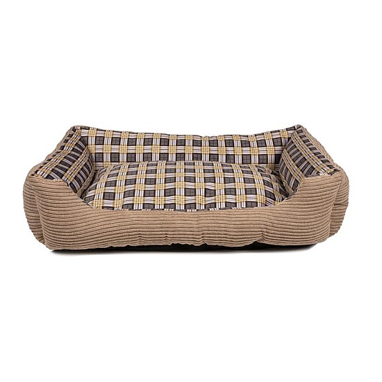 Puha ágy kanapé kutyának 75 x 58 x 19 cm méretű. L bézs (8711252180090BEIGE)