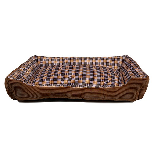 Puha ágy kanapé kutyának 90 x 70 x 20 cm, XL méret barna (8711252180106BROWN)