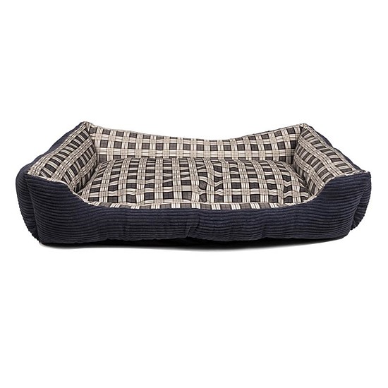 Puha ágy kanapé kutyának 90 x 70 x 20 cm, XL méret tengerkék (8711252180106BLACK)