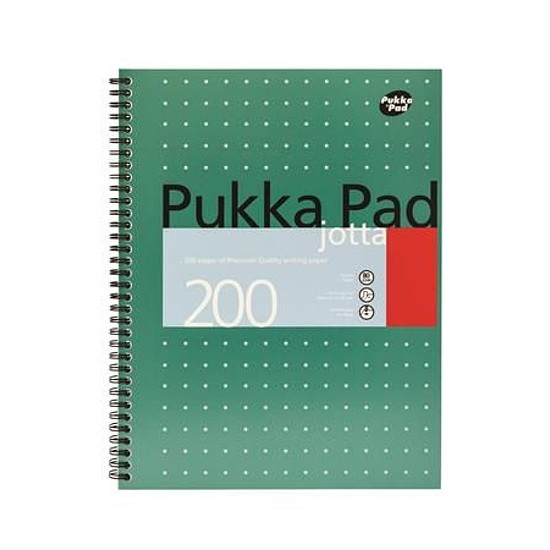 Pukka Pad Metallic Jotta spirálfüzet A4+ 100 lapos kockás 